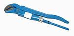 Ключ Трубный КТР - 1 (1) губки под углом 45 град. синие, шлифован. губ.