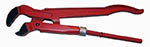 Ключ Трубный КТР - 1 (1) губки под углом 45 град. красные, шлифован. губ.