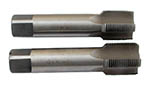 Метчик G 1 1/2 9ХС трубный цилиндрический, ручной к-т из 2-х шт. (11 ниток/дюйм) левый ГОСТ 3266